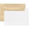 JAM Paper 4.37" x 5.75" Blank Greeting Cards Set with Parchment Envelopes, 25ct.